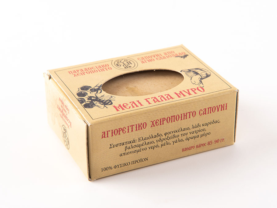 Σαπούνι μέλι – γάλα - μύρο - Image 2