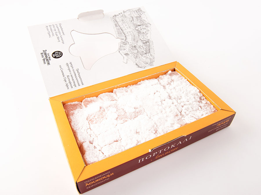 Λουκούμι πορτοκάλι μεγάλο κουτί - Image 3