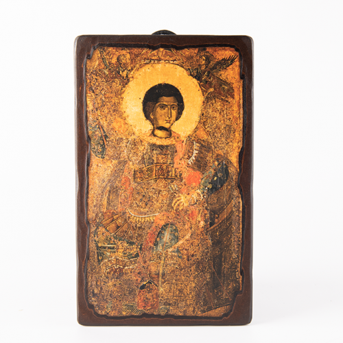 Ἅγιος Γεώργιος, ἐφέστιος εἰκόνα, χωρίς πουκάμισο